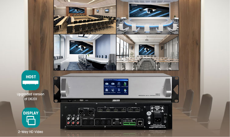 Wired Conference System with Camera Function Solutions for Conference Rooms D6201C - 翻译中...
