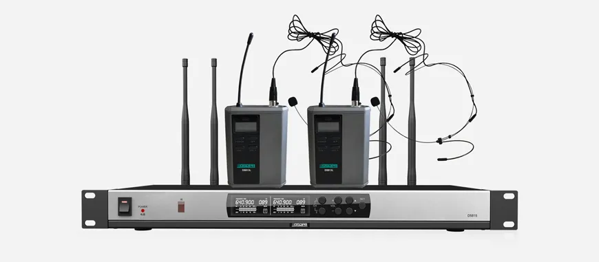 True Diversity UHF Wireless Microphone System (2 rechargable head-set mic) - 翻译中...