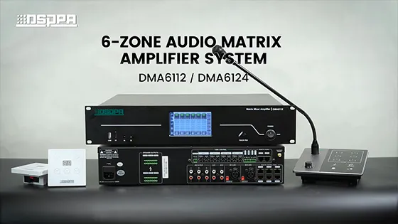 6-Zone Audio Matrix Amplifier System DMA6112 DMA6124 - 翻译中...