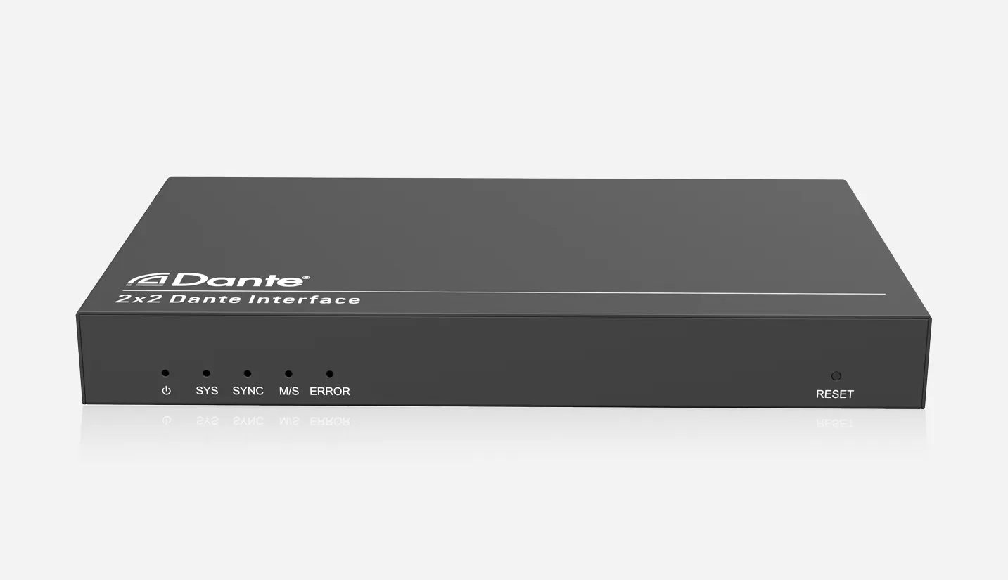 Surface Mount 2×2 Dante  /  AES67 Interface - 翻译中...